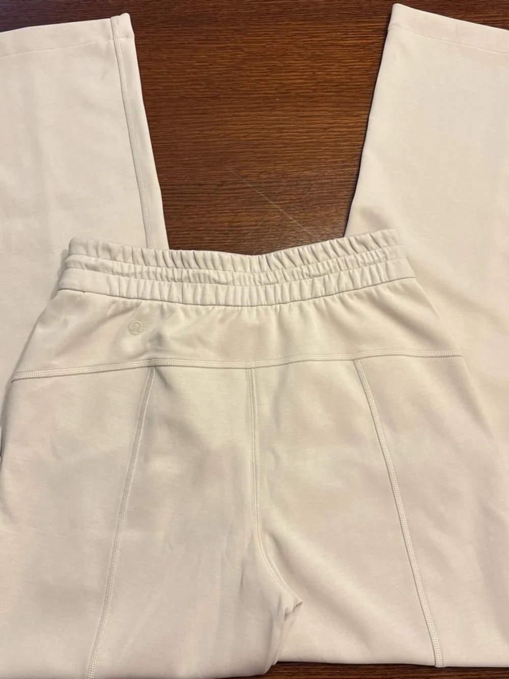 lululemon athletica Wide Leg Pants in Off-White/Cream